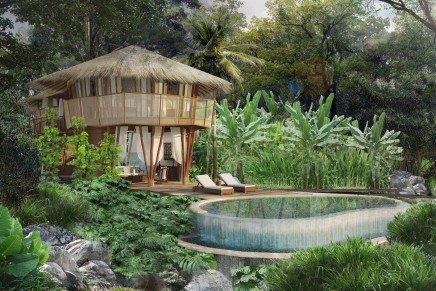 A tree house villa to go back to nature